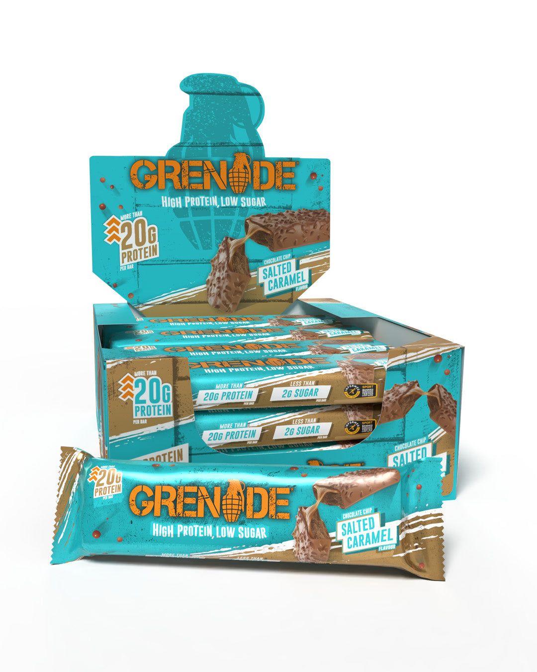 Grenade bar Chocolate Chip Salted Caramel