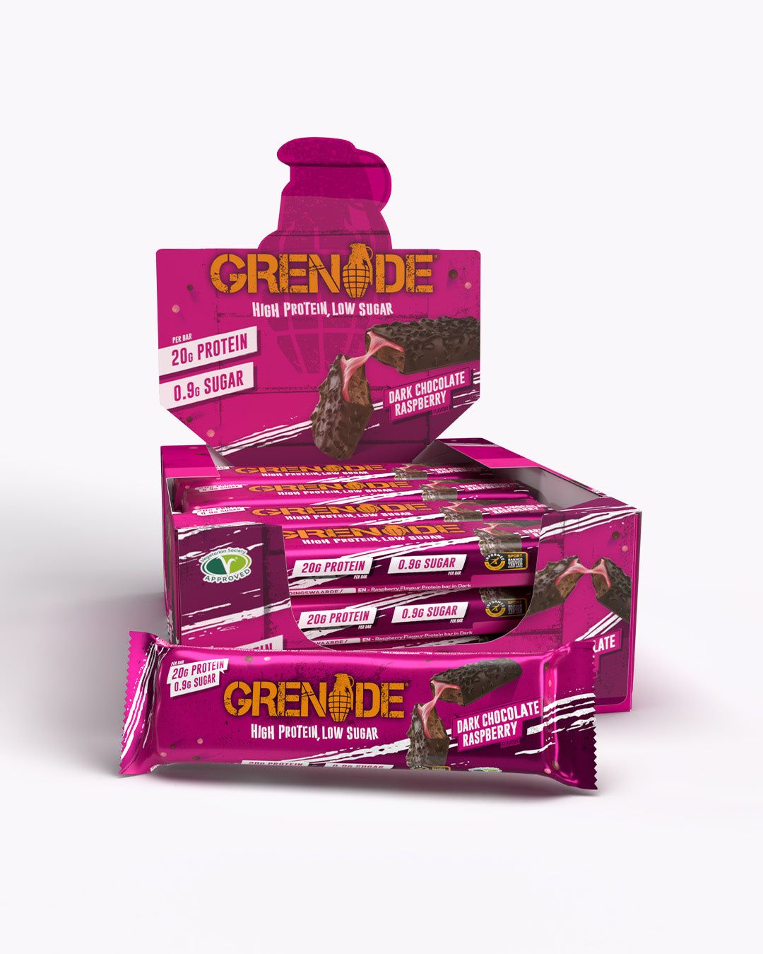 Grenade bar Dark Chocolate Raspberry