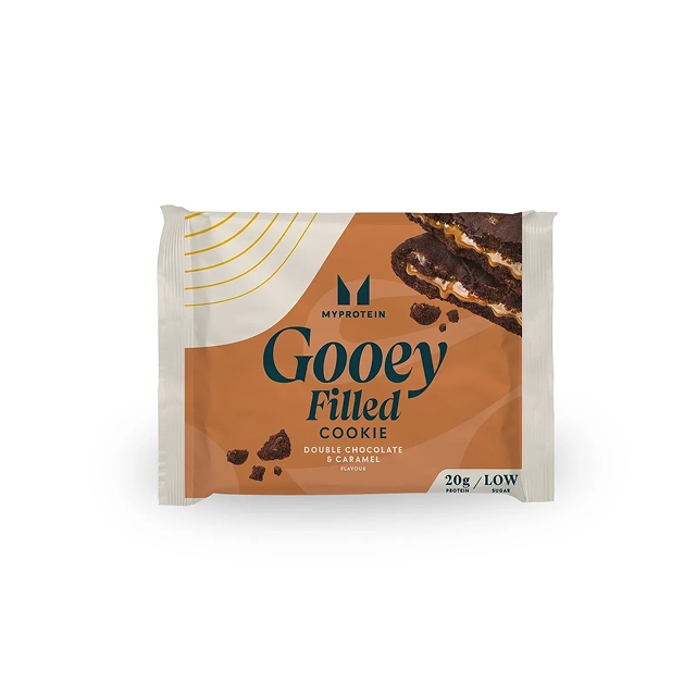 Myprotein cookie Gooey Filled Double Chocolate and Caramel