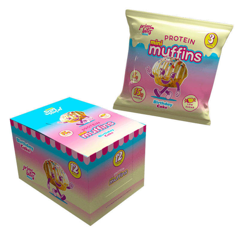 Prime Bites muffin Birthday Cake