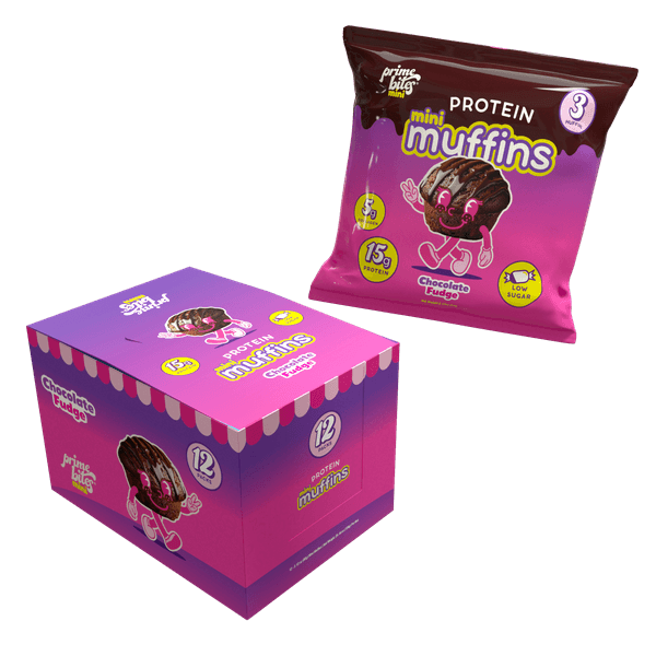 Prime Bites muffin Chocolate Fudge