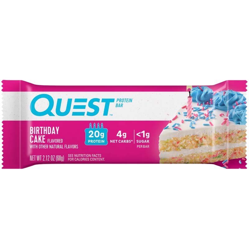 Quest bar Birthday Cake